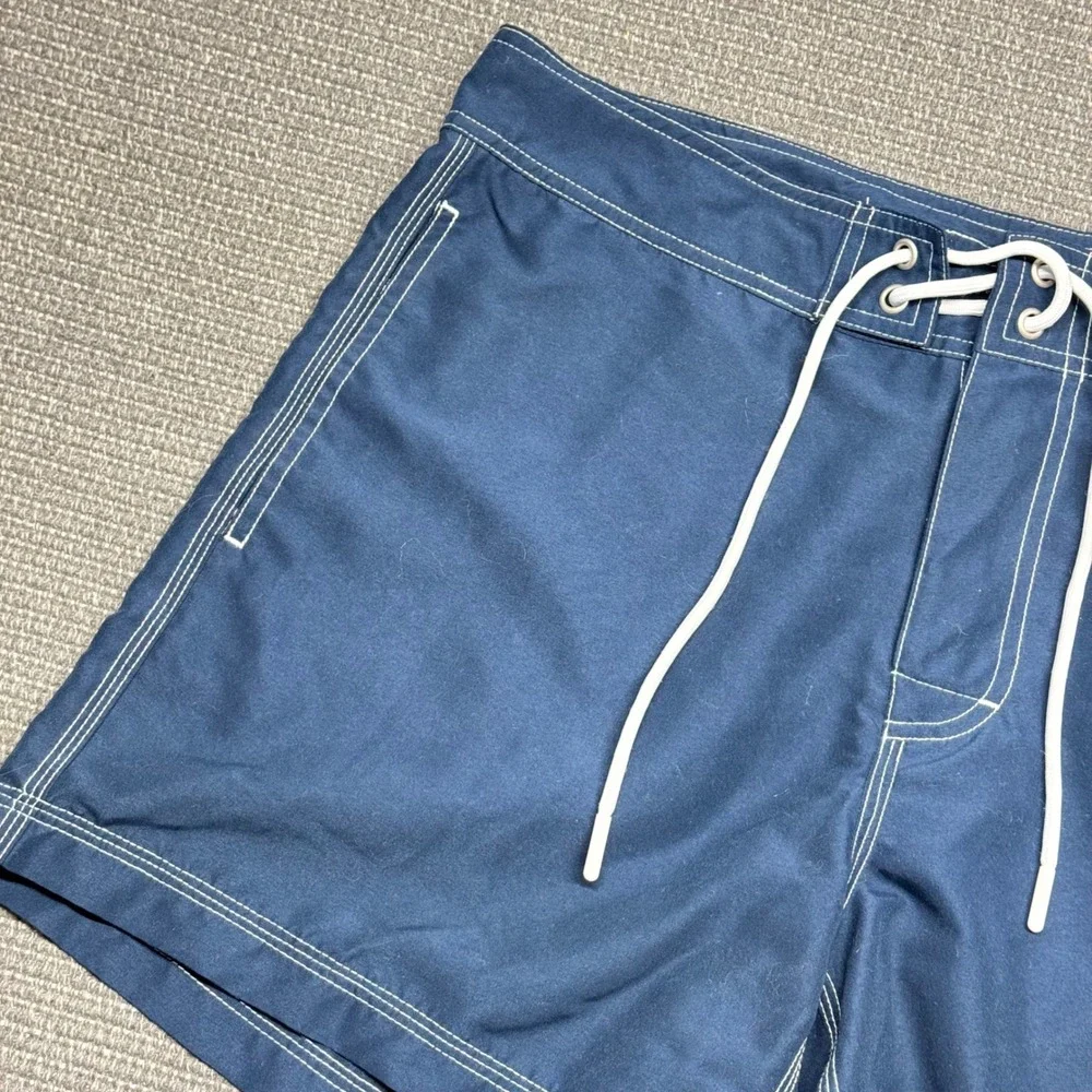 PacSun‎ Ford Motors Board Shorts Mens 32 Navy Blue Swim Trunks Vintage Logo 9170